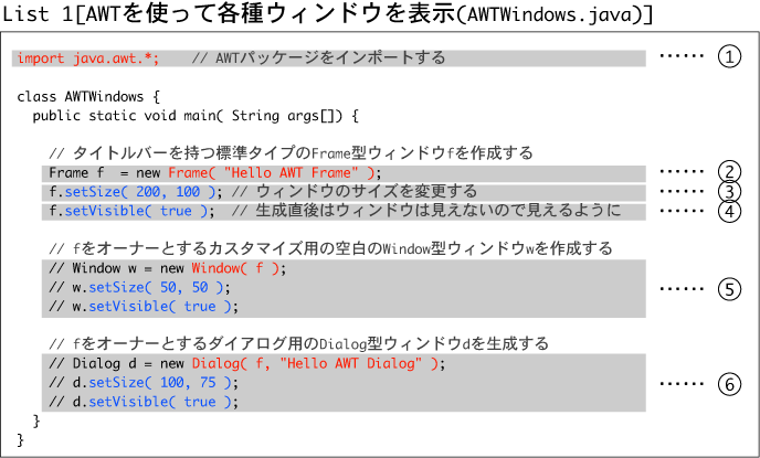 プログラミング応用b 第11回 『GUIその1 (AWT/Swingによるウィンドウの